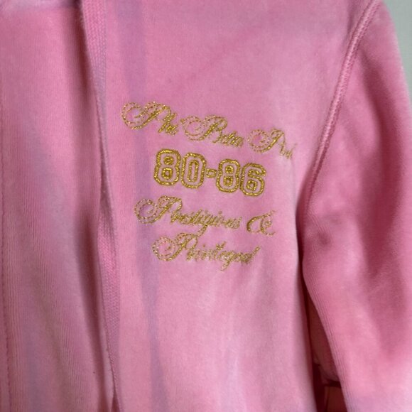Y2K Victoria's Secret PINK velour logo track jacket - Picture 2 of 4